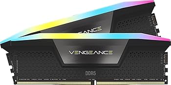 KIT MEMORIA RAM DDR5 32GB CORSAIR VENGEANCE RGB 6000MT/S (2 MODULOS DE 16GB) OEM (NUEVA SIN EMPAQUE)