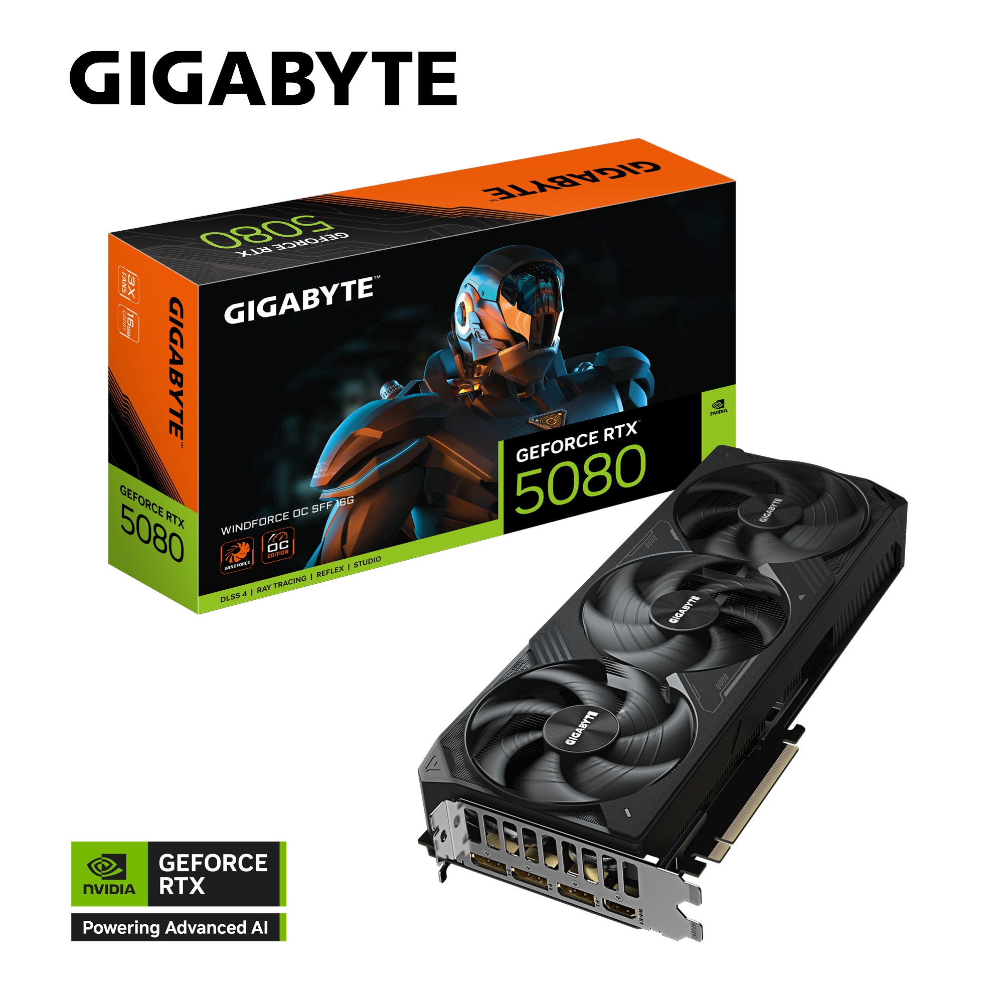 GIGABYTE RTX 5080 16GB WINDFORCE 3 FAN