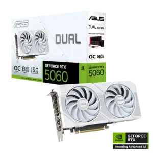 ASUS RTX 5060 8GB DUAL 2 FAN WHITE