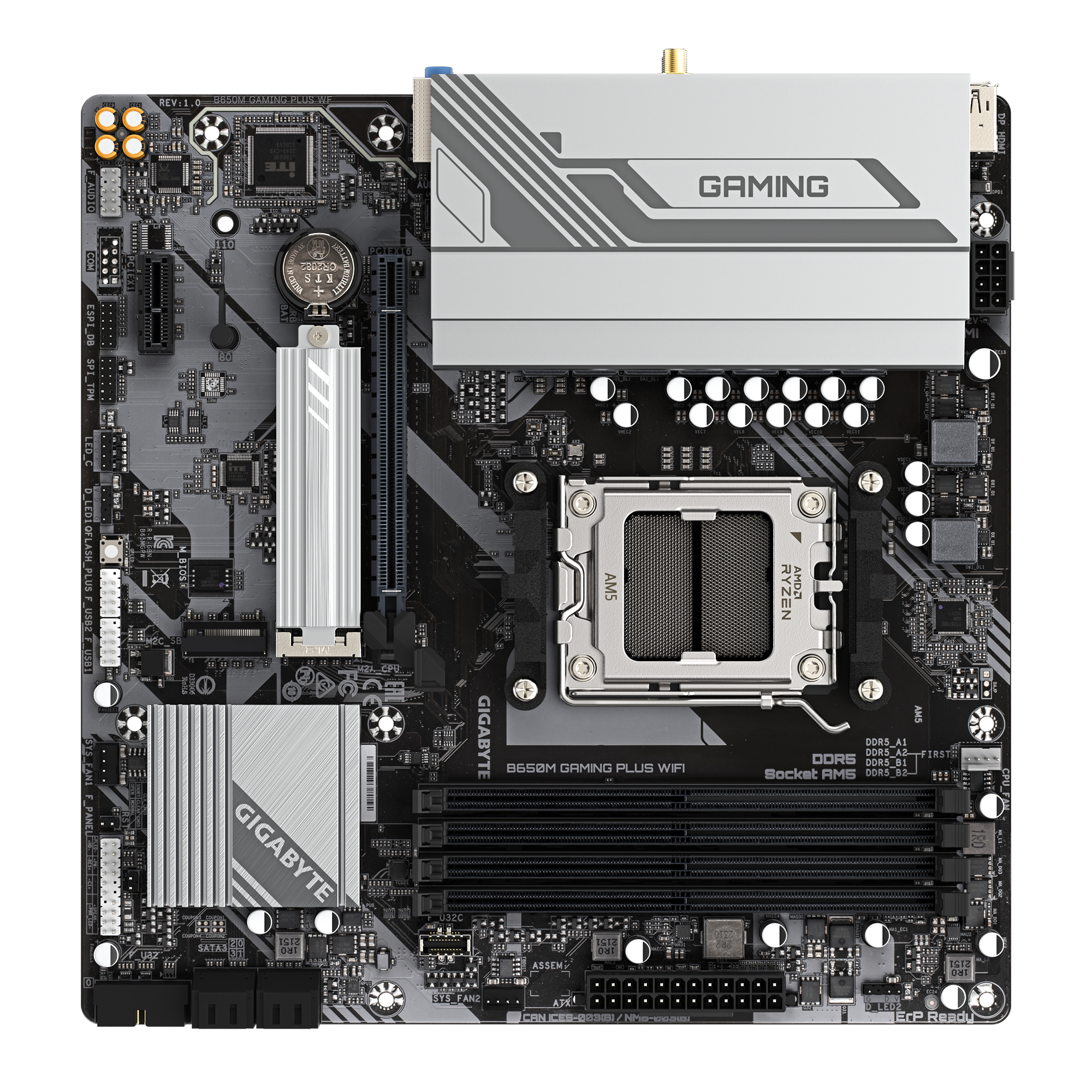 GIGABYTE B650M GAMING PLUS WIFI AM5 - Imagen 2
